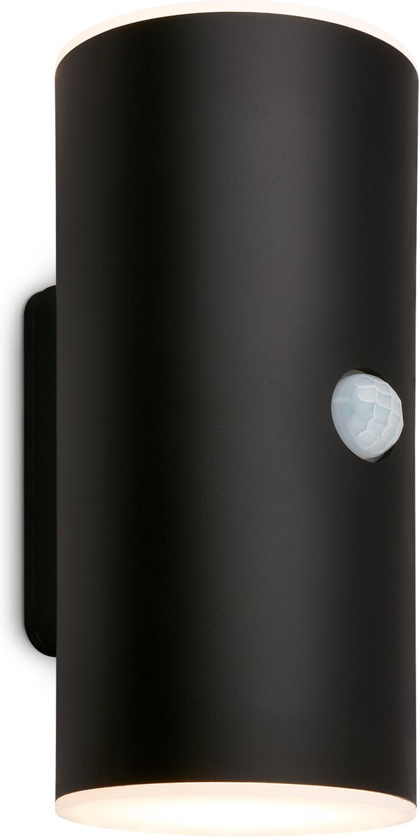 Briloner - lampe d'extérieur - lima - détecteur de mouvement - capteur crépusculaire - batterie rechargeable - chargement via USB - protection contre les projections d'eau - 15,5 x 7 x 8,5 cm - noir