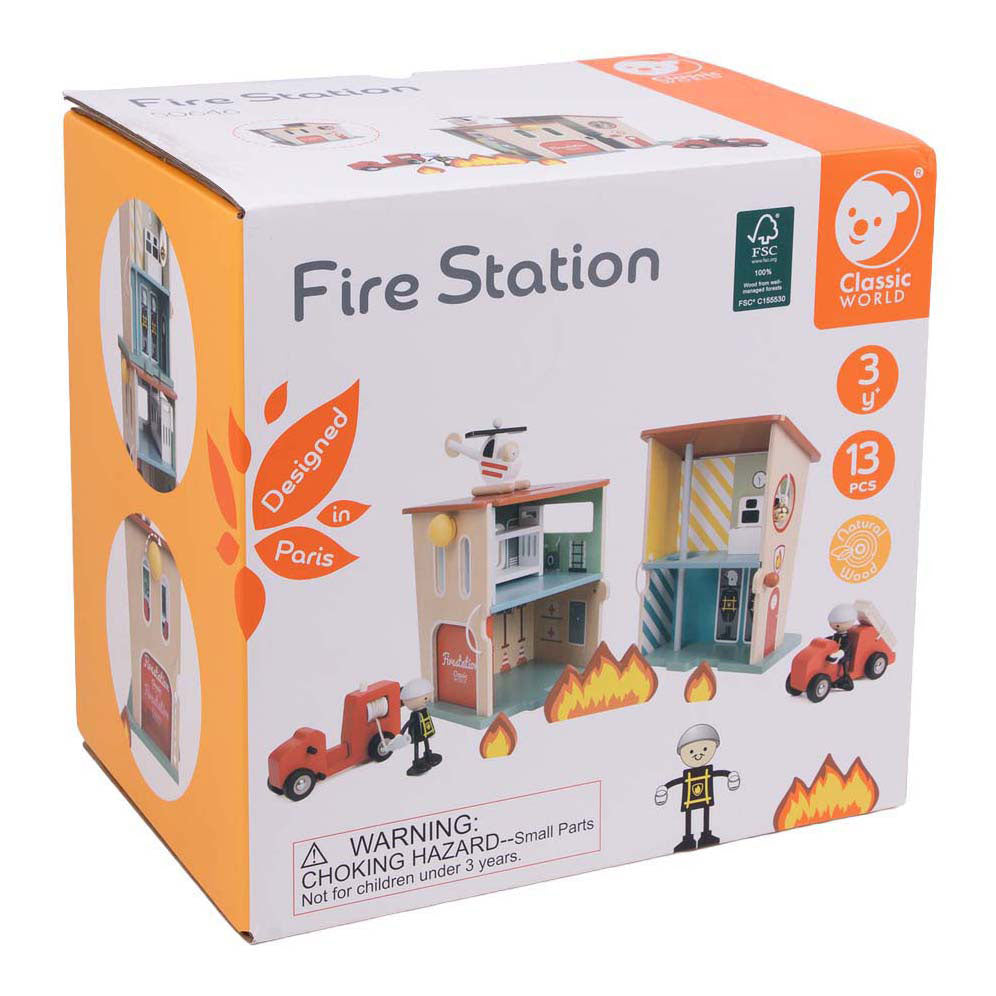 Caserne de pompiers en bois du monde classique