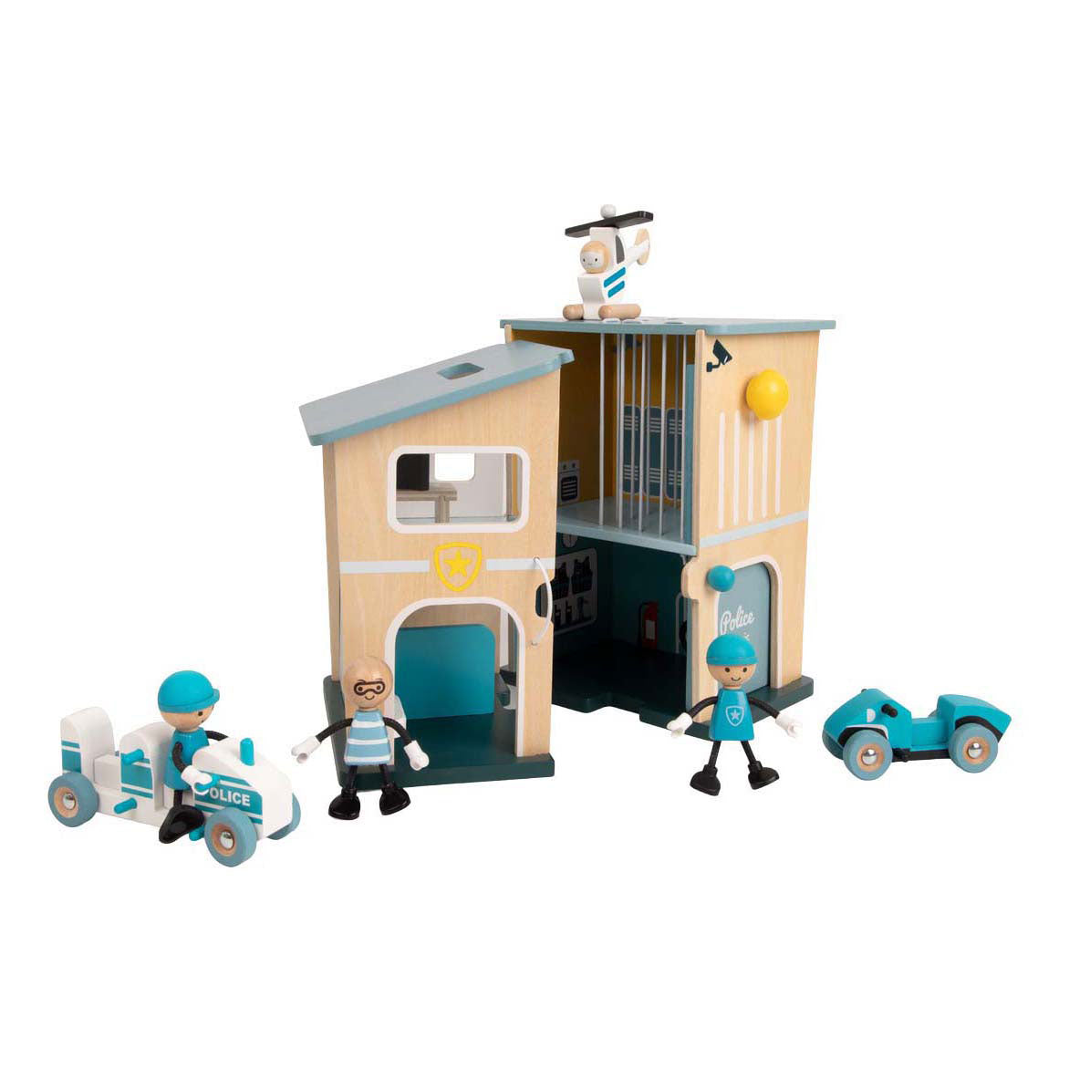 Poste de police en bois du monde classique
