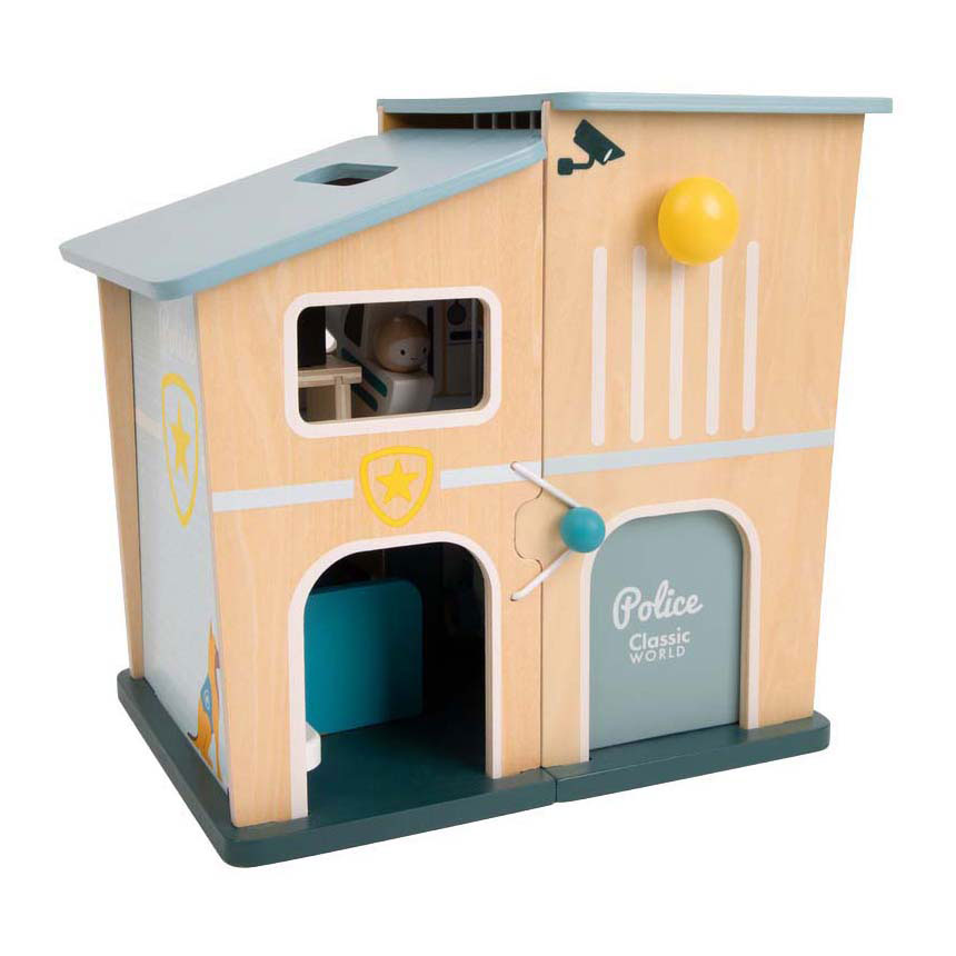 Poste de police en bois du monde classique