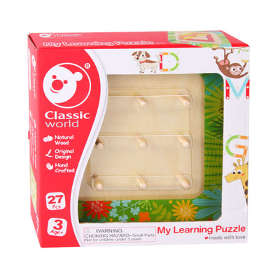 Classic World World mon puzzle d'apprentissage en bois, 29dlg.