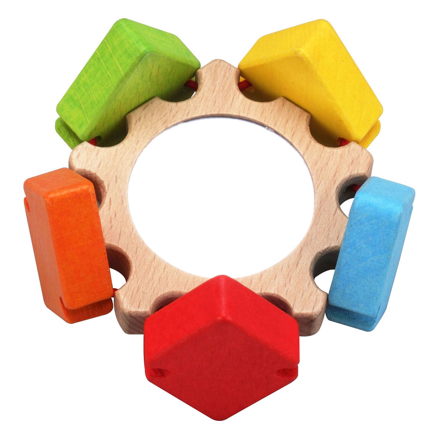 Fleur miroir en bois du monde classique du monde