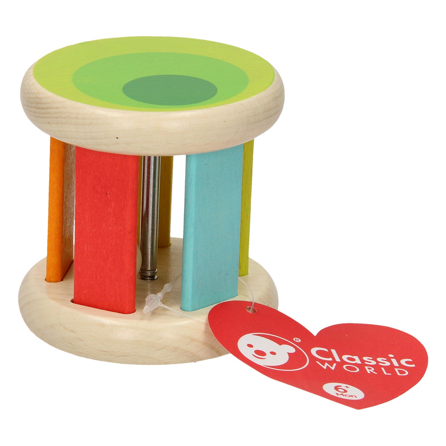 Round hochet en bois du monde classique du monde