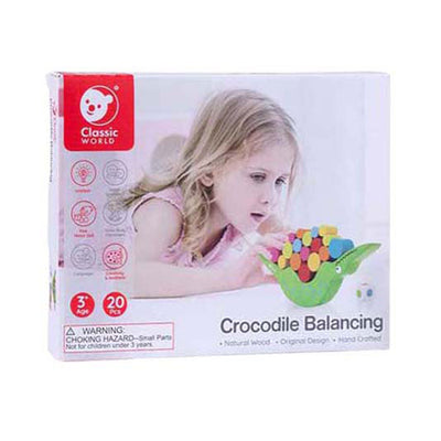 Crocodile classique du monde du monde en bois Crocodile, 20dlg.