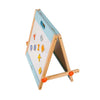 Aimant en bois mondial classique et tableau noir
