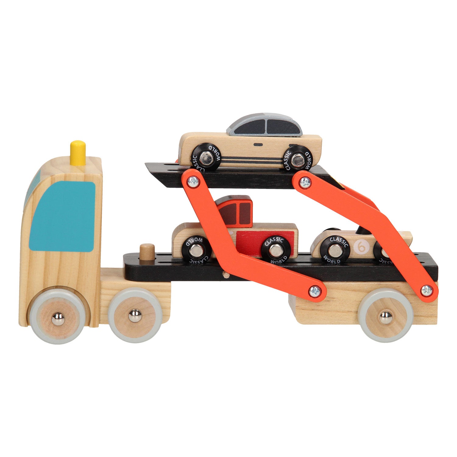 Autotransporteur du monde classique avec des voitures, 4DLG.