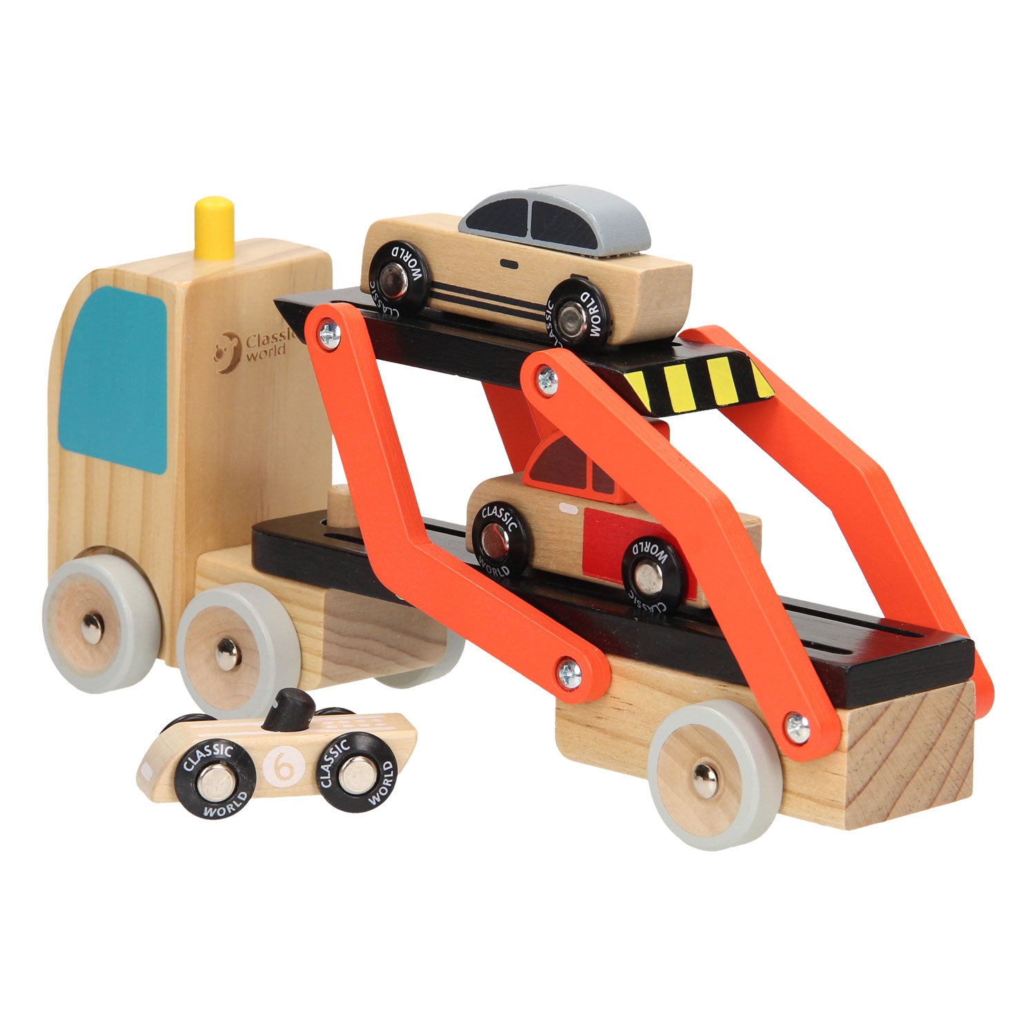 Autotransporteur du monde classique avec des voitures, 4DLG.