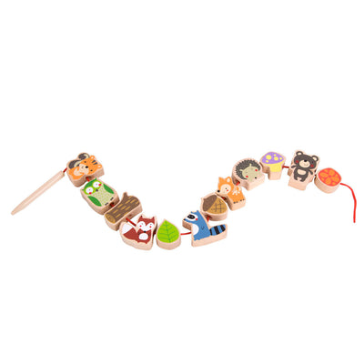 Classic World World Wooden Roads Beads Forest Animaux