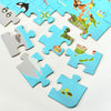 Puzzle en bois du monde classique, carte du monde, 48 pièces.