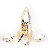 Classic World Houten Bouw Raket, 51dlg. - afbeelding 3