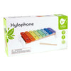 Xylophone en bois arc-en-ciel du monde classique, 2 pcs.