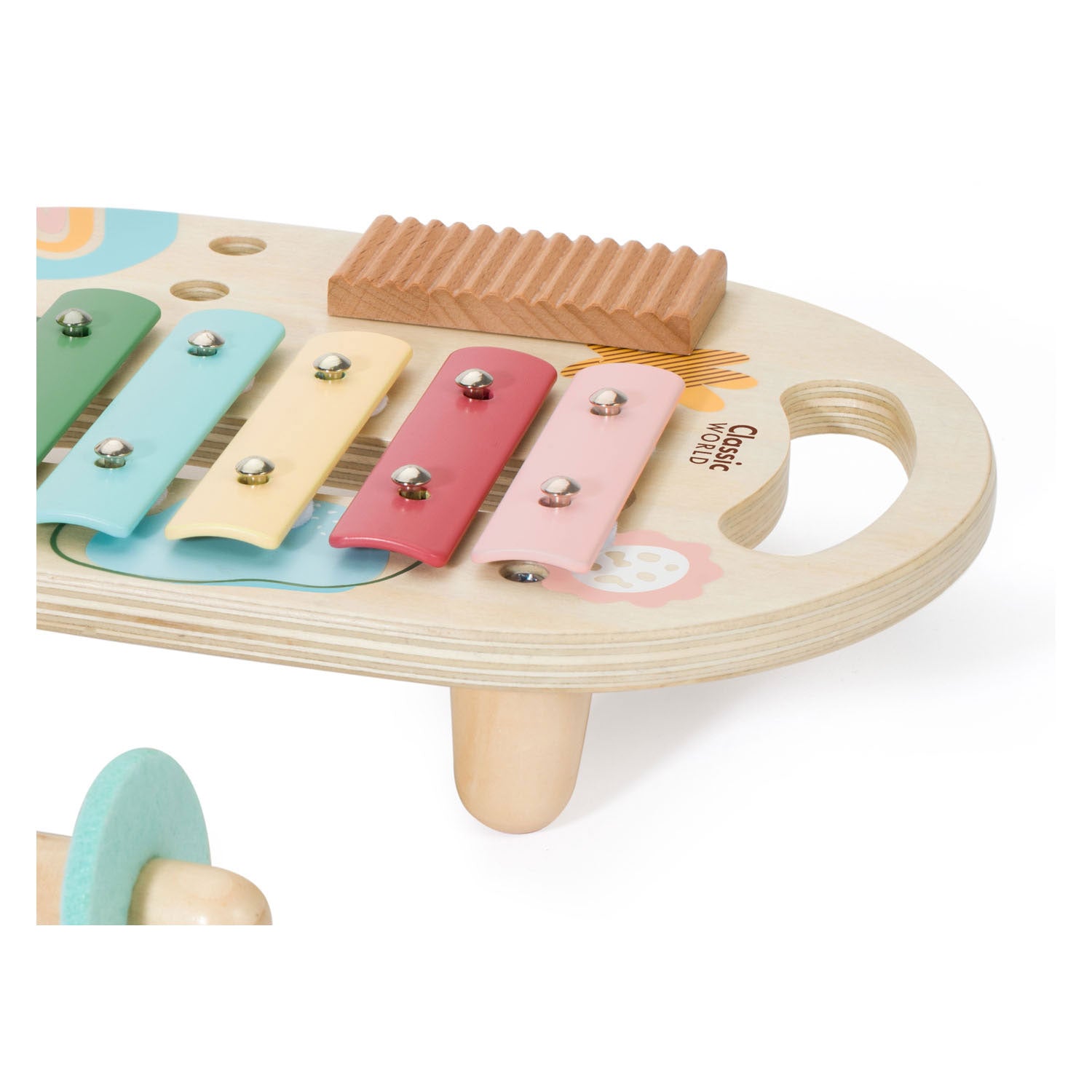 Les instruments de musique en bois du monde classiques du monde se fixent l'iris