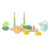 Classic World World Wooden Stack Puzzle Blomentuin, 11dlg.