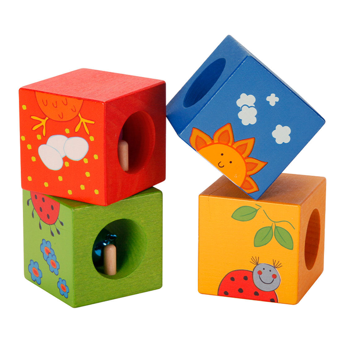 Blocs de découverte en bois classiques du monde, 4e.
