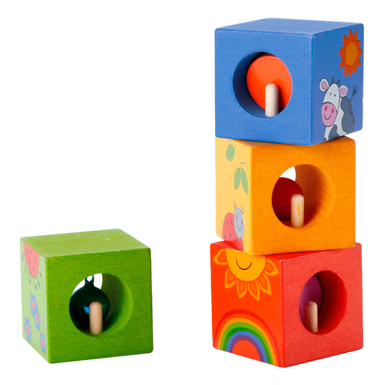 Blocs de découverte en bois classiques du monde, 4e.