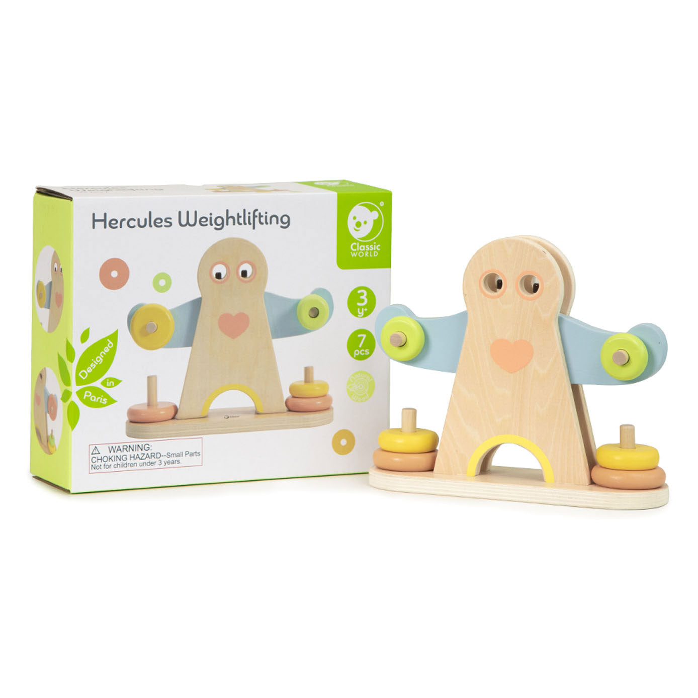 Classic World Wood Wooden Hercules Balance, 7dlg.