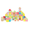 Blocs de construction classiques du monde en bois doux