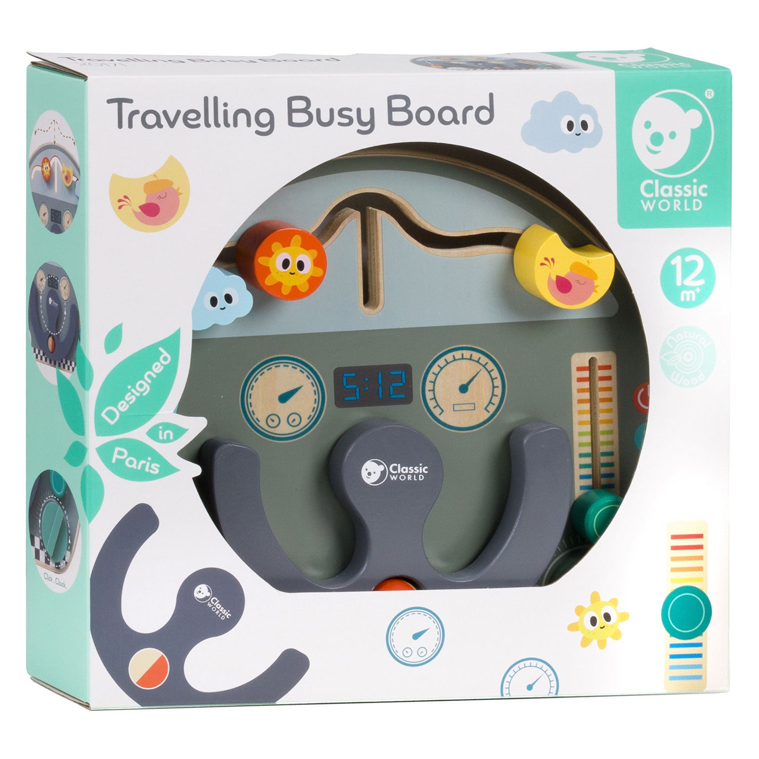 Classics Classic Wooden Activités en bois Traft de voyage de voyage
