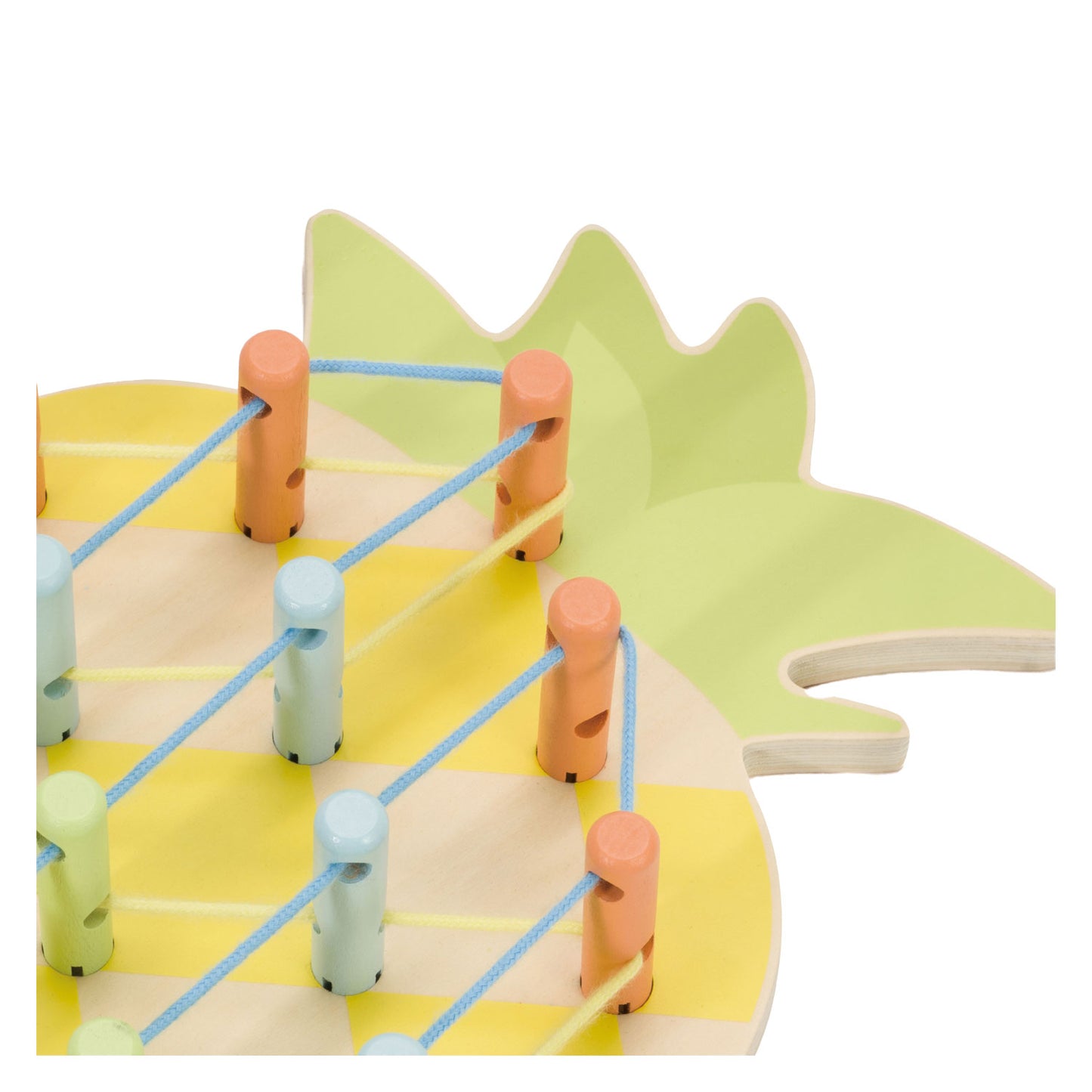 Classic World World Wooden Pineapple Connecting Game, 21dlg.
