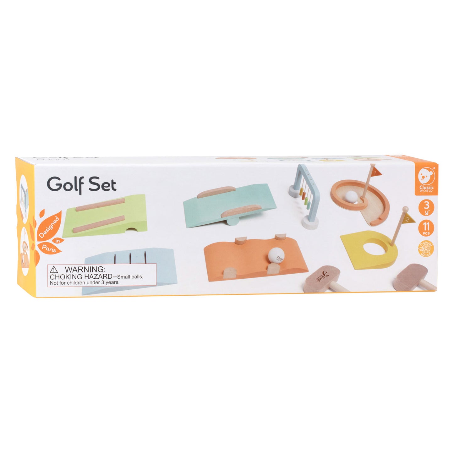 Classic World World Wooden Golfset, 11dlg.
