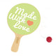 Racket en bois mondial classique avec balle par cordon