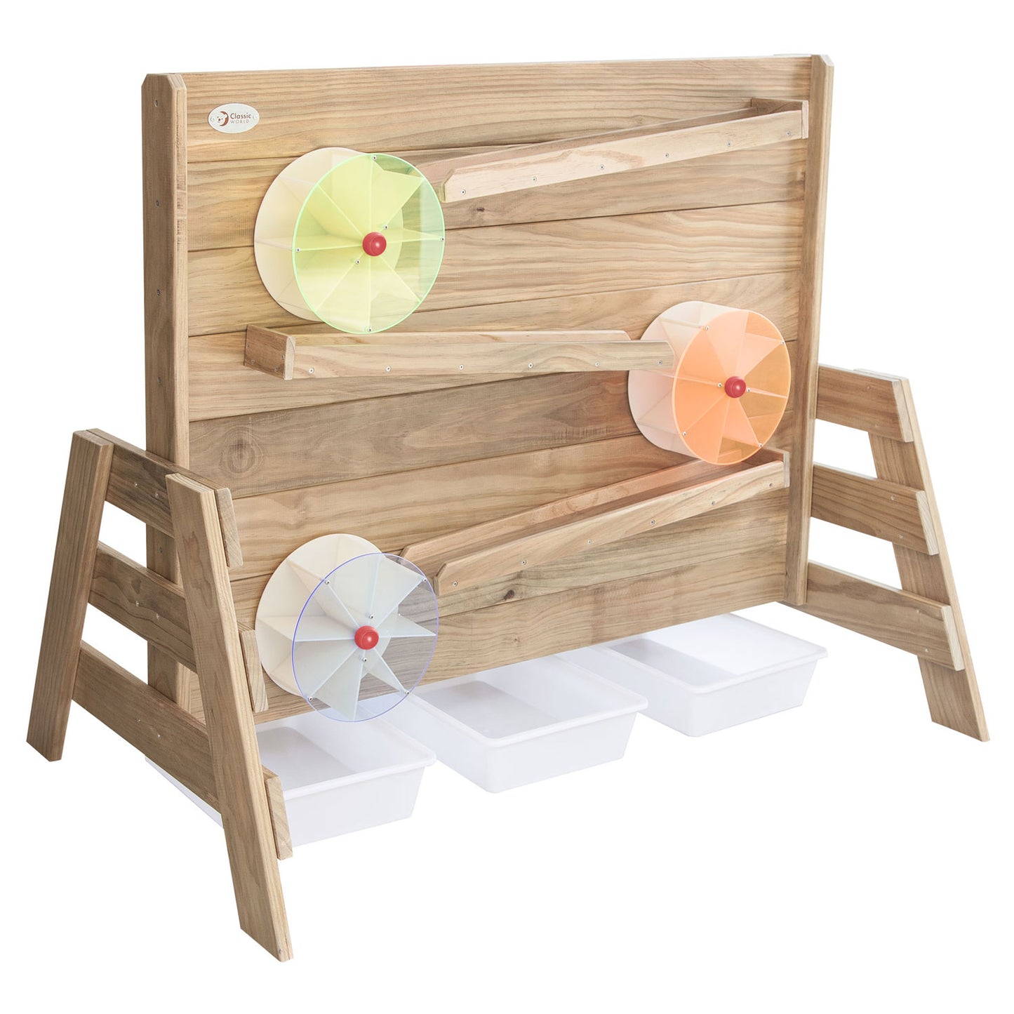 Classic World Wooden Water Play Wall 2 faces