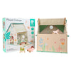 Classic World World Wooden Dollhouse avec jardin, 10dlg.