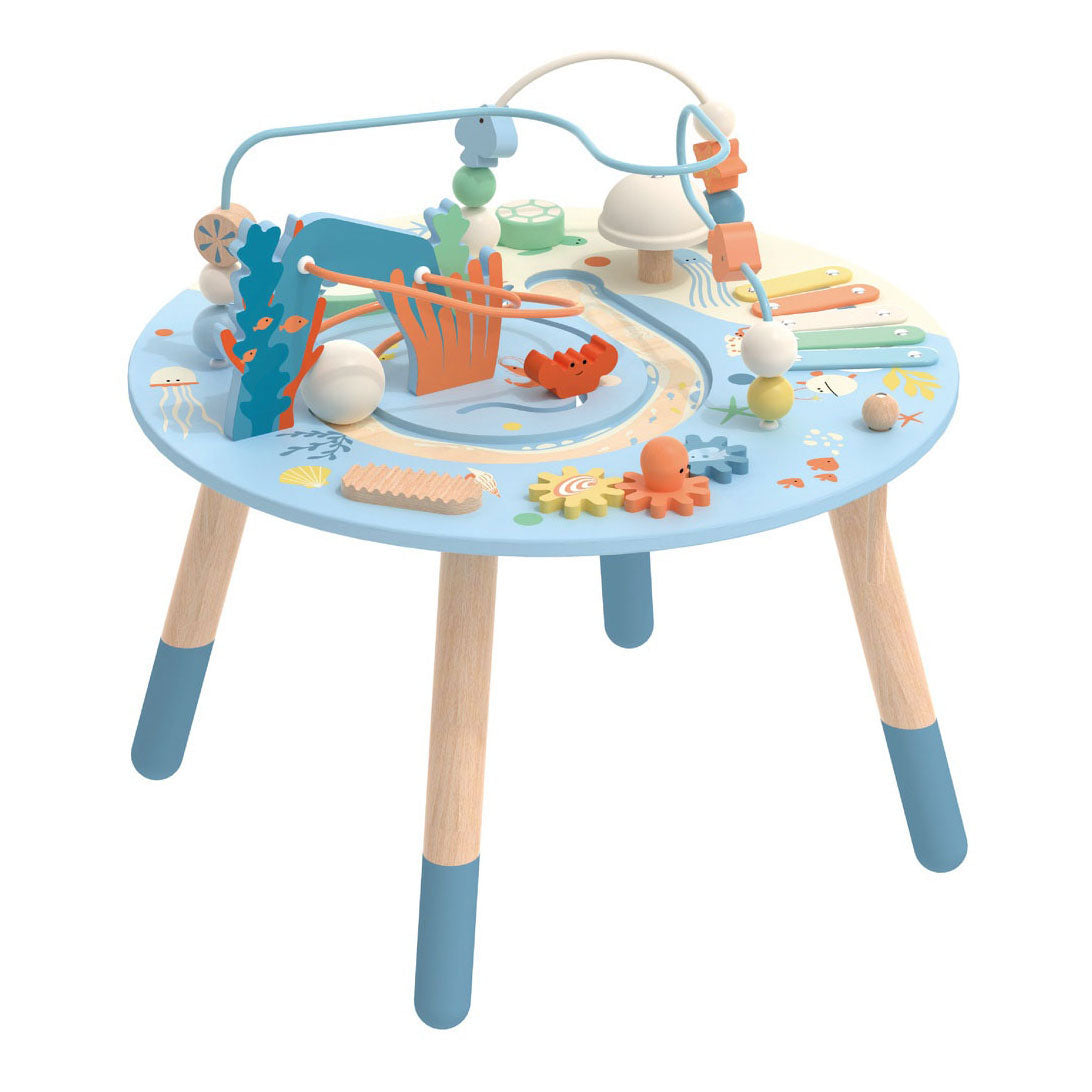 Table des activités en bois du monde classique du monde sous-marin, 3dlg.