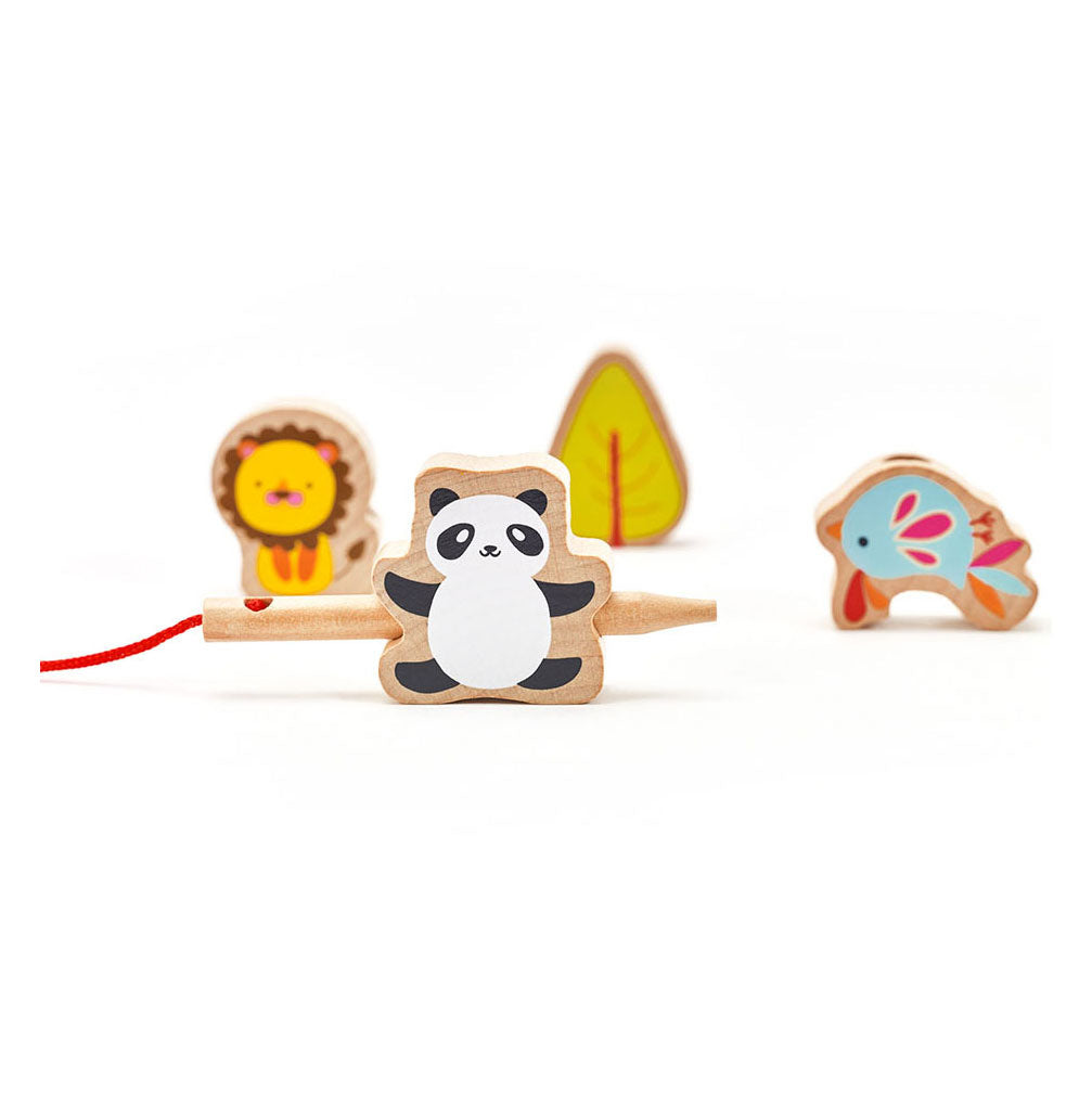 Classic World World Wooden Responsed Beads Zoo, 13dlg.