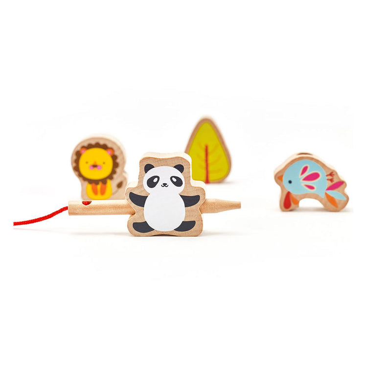 Classic World World Wooden Responsed Beads Zoo, 13dlg.