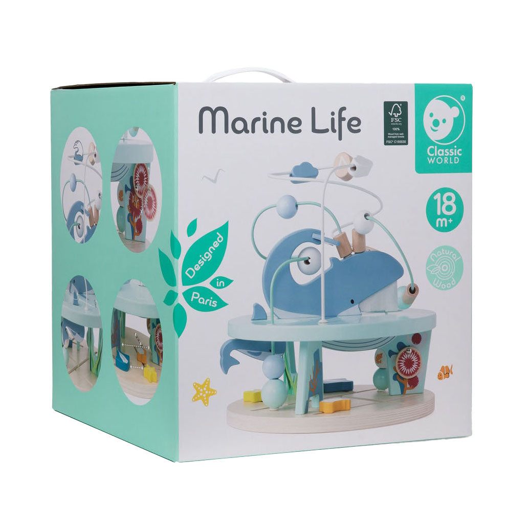 Monde classique du monde en bois Soutien du monde sous-marin persiral