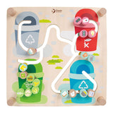 Classic World World Board Tri Triing Game 2in1 City and Waste Séparation des déchets - afbeelding 4
