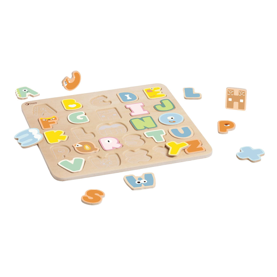 Classic World World Wooden Alphabet Puzzle, 27e.