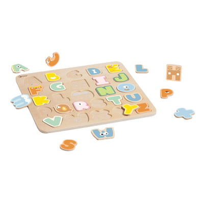 Classic World World Wooden Alphabet Puzzle, 27e.