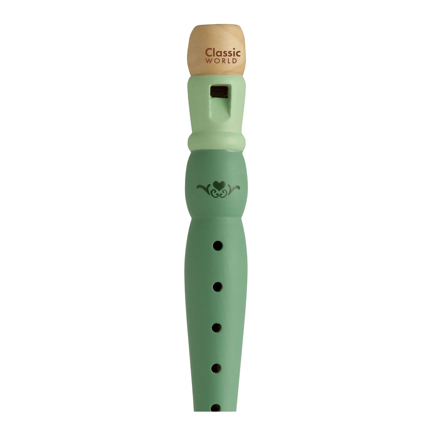 Ensemble d'instruments de musique vintage en bois classique en bois, 5dlg.