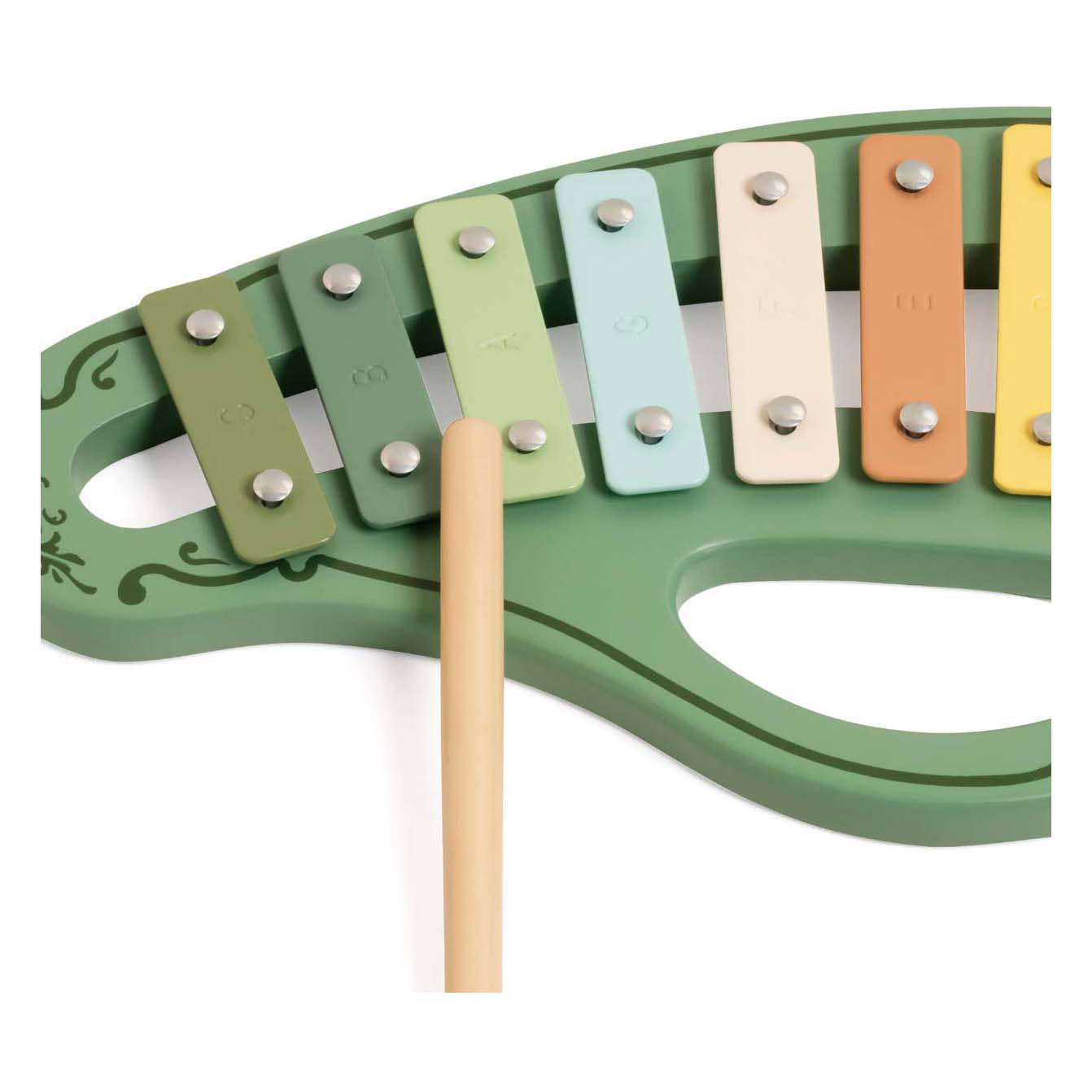 Classic World Wooden Vintage Xylophone Green 2DLG.