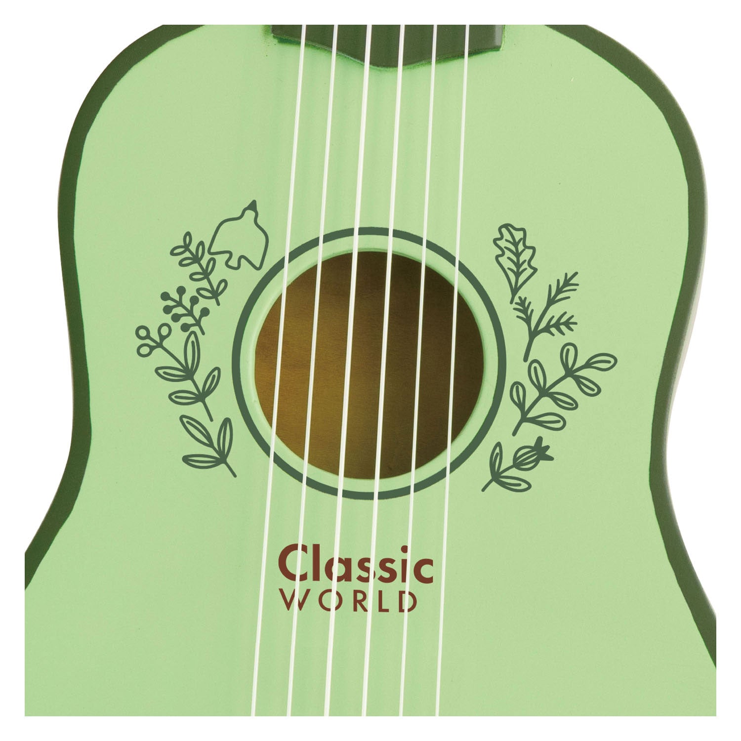 Guitare vintage en bois classique du monde
