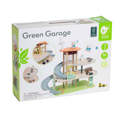 Garage durable en bois classique avec accessoires, 19DLG.