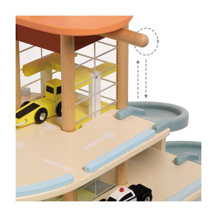 Garage durable en bois classique avec accessoires, 19DLG.