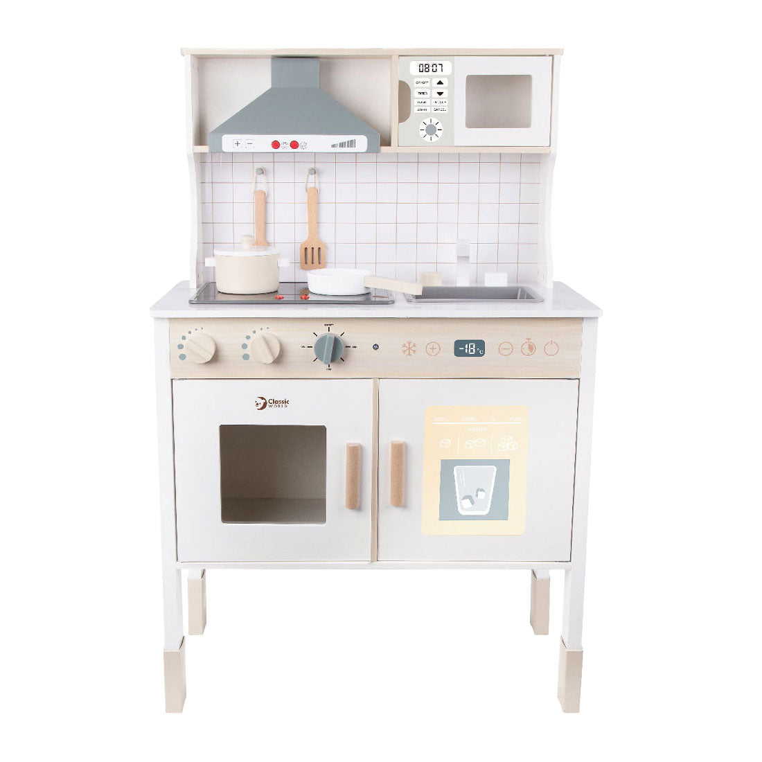 CLASSIC WORLD WOOD WOOD Modern Play Kitchen, 7dlg.