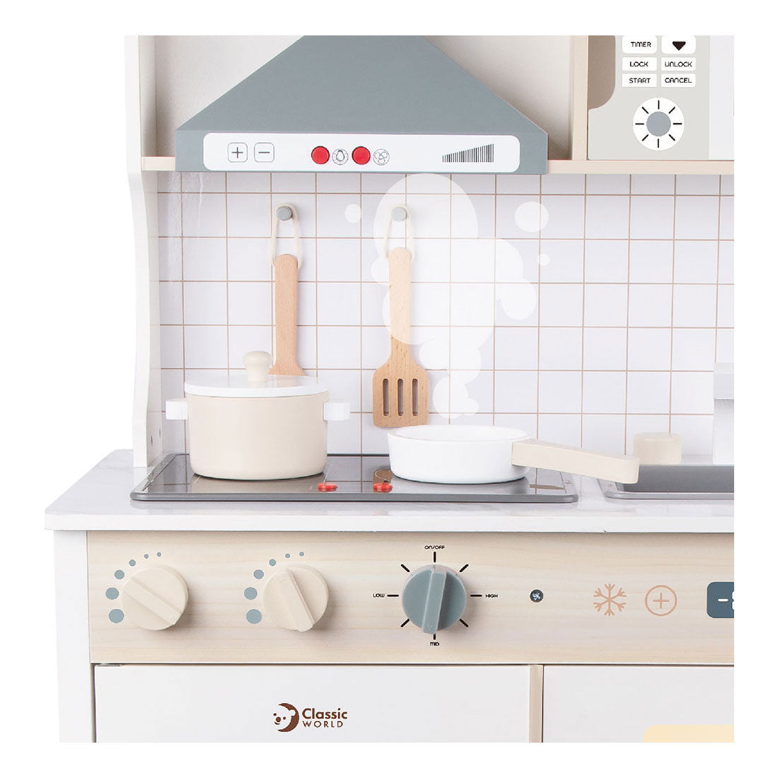 CLASSIC WORLD WOOD WOOD Modern Play Kitchen, 7dlg.