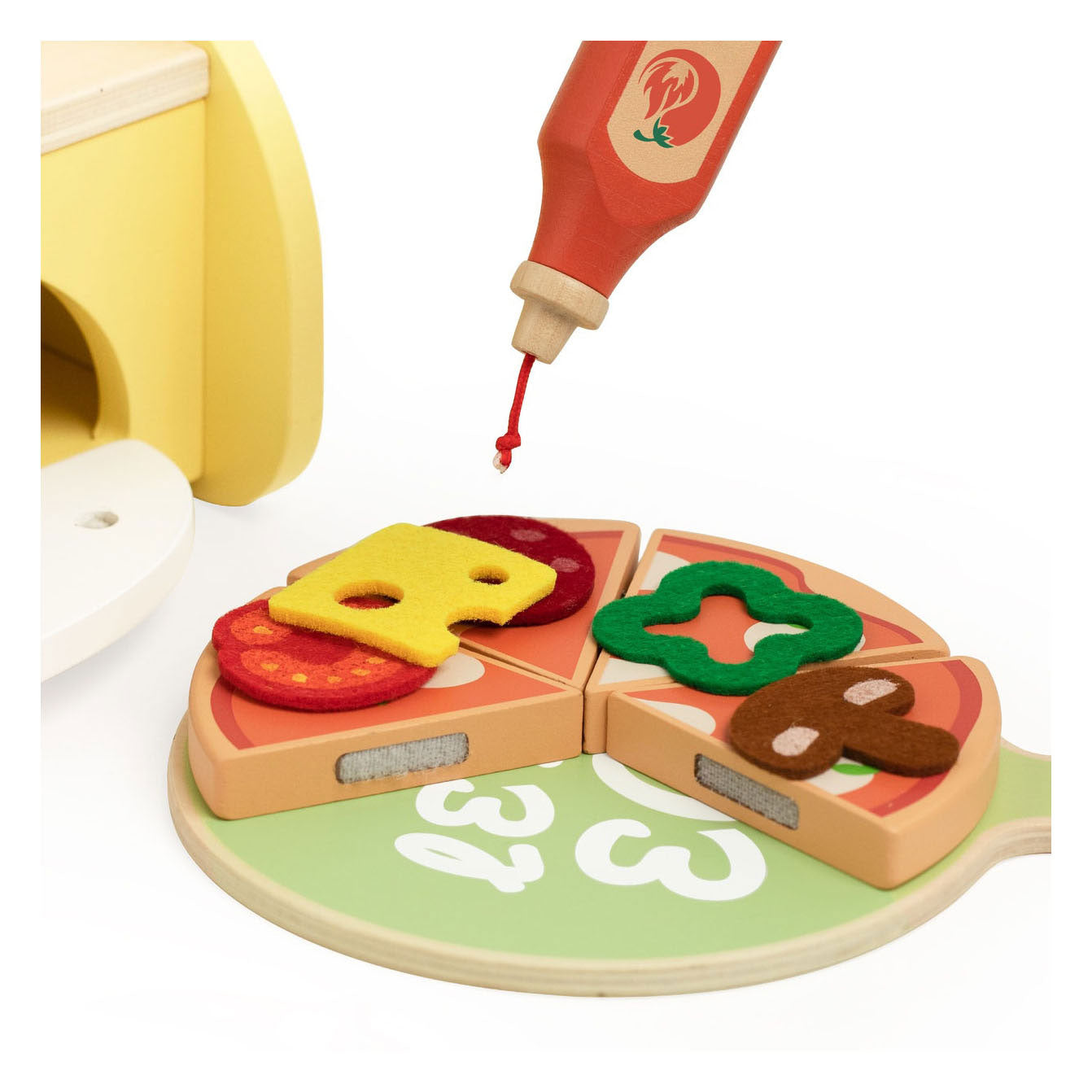 Classic World World Wooden Pizza Oven Play Set, 7DLG.