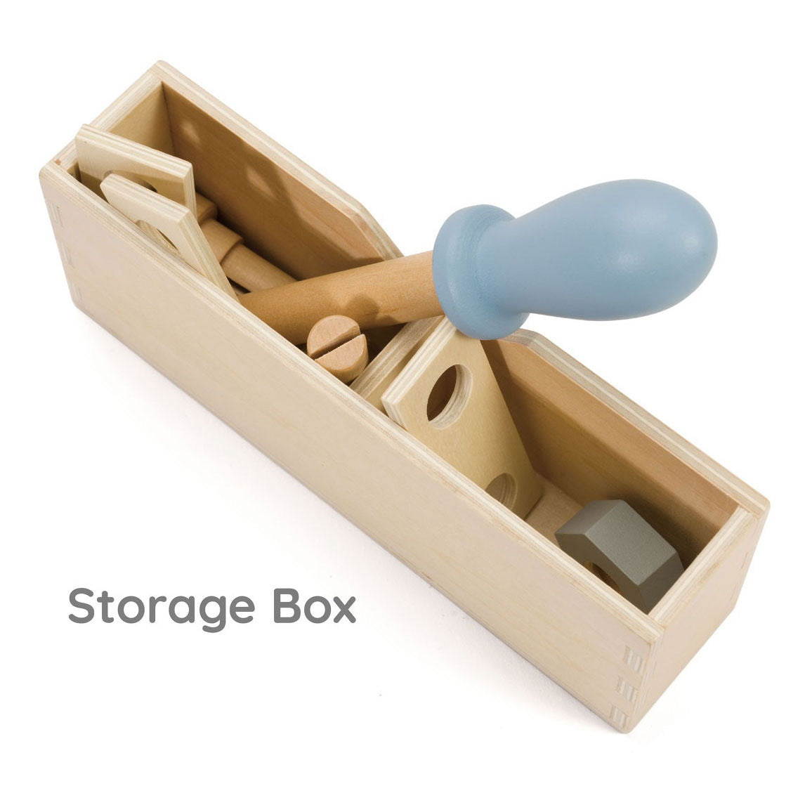 Classic World World Wooden Toolbox moderne, 27dlg.