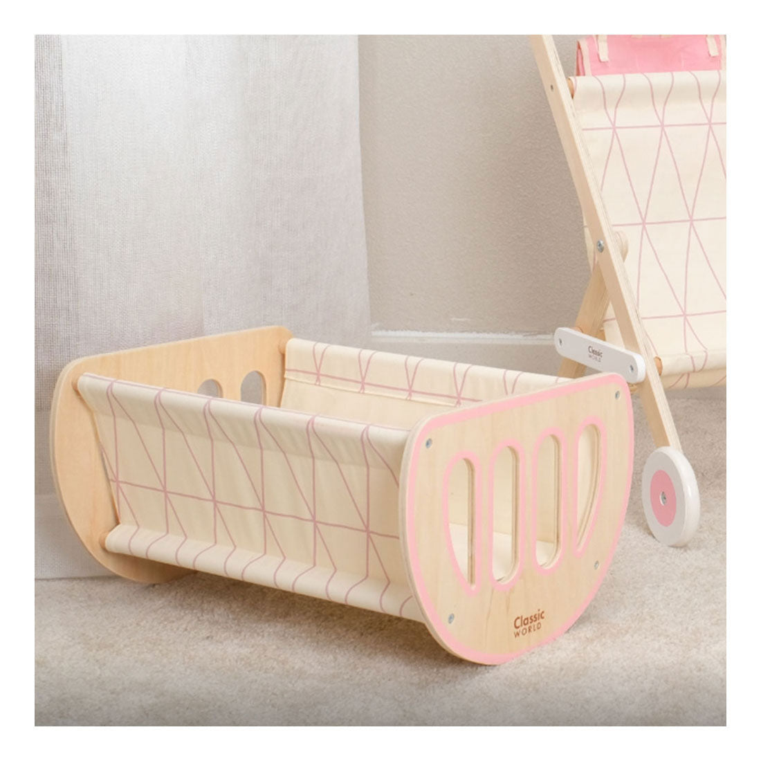 CRIB CLASSIQUE WORLD HOUTEN 2IN1