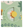 Horloge d'apprentissage du calendrier vintage en bois classique en bois classique