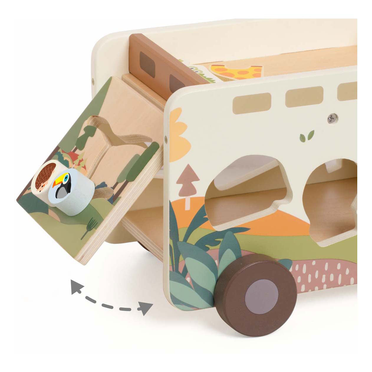 Classic World Wooden Adventures Safari Auto Vormstoof, 9dlg.