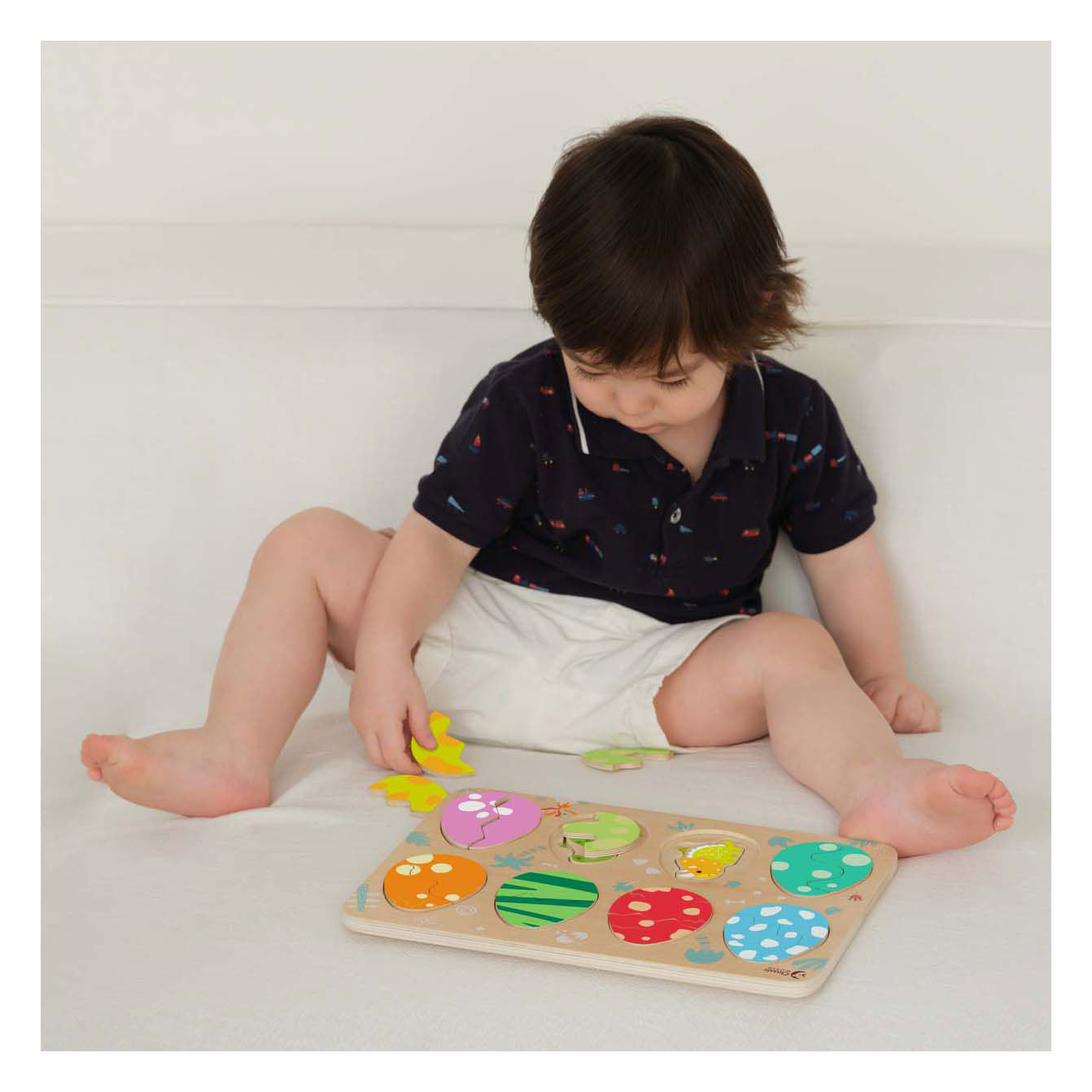 Classic World Wooden Insert Puzzle Dinosaurus, 25e.