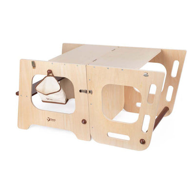 Classic World Houten 2in1 Tour d'apprentissage et table réglable, 90 cm