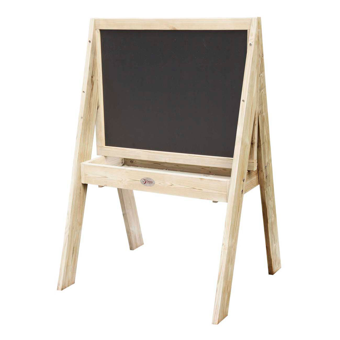 Chalce en bois classique et tableau noir
