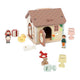 Maison de serrure en bois du monde classique - 11 pcs.